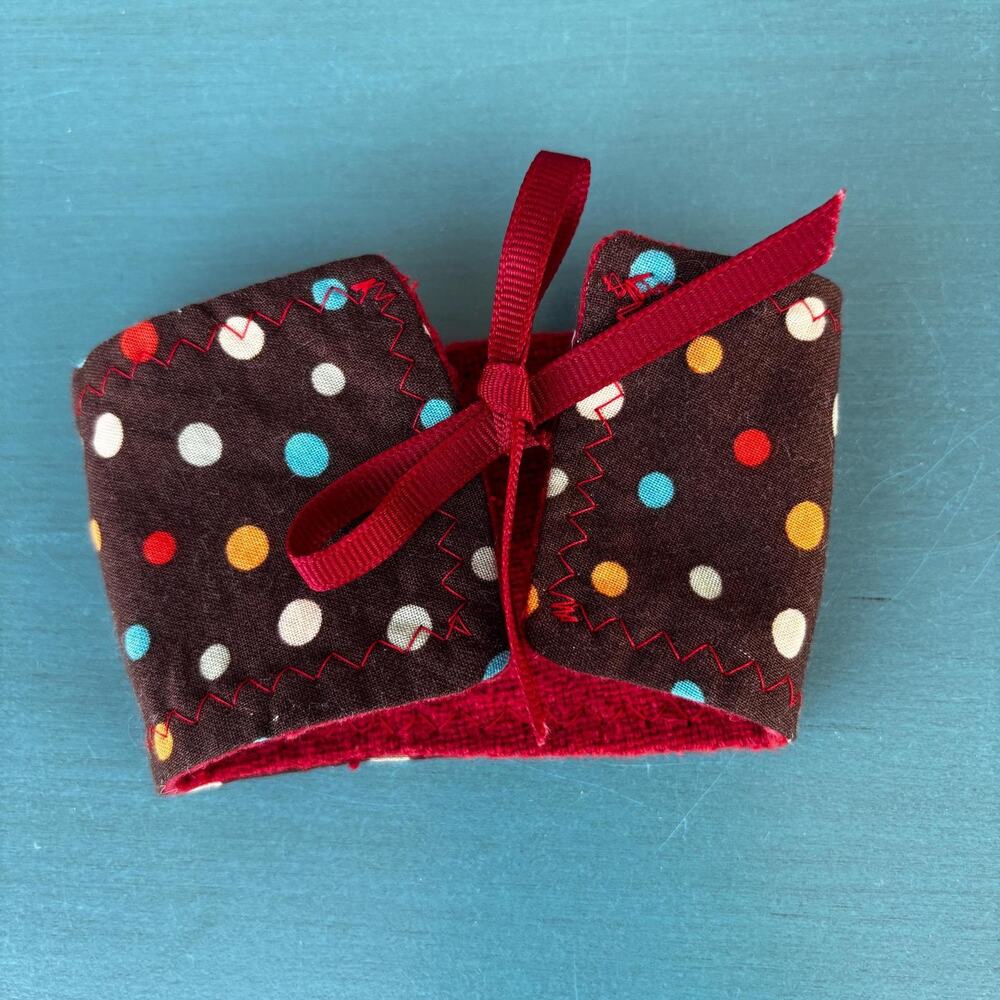 Reusable Coffee Cup Sleeve, Colorful Polka Dot Pattern, Gift for Coffee Lover
